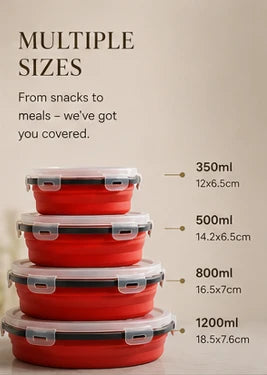 Collapsible Round Food Containers