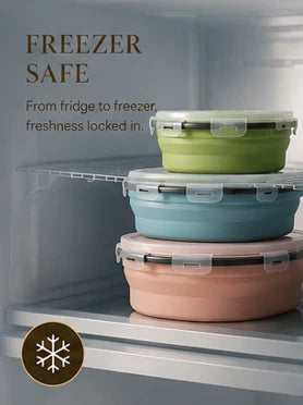 Collapsible Round Food Containers