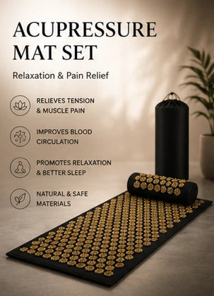Lotus Acupressure Mat Pillow Set